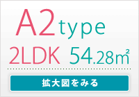 A1type　2LDK 専有面積/ 54.28㎡