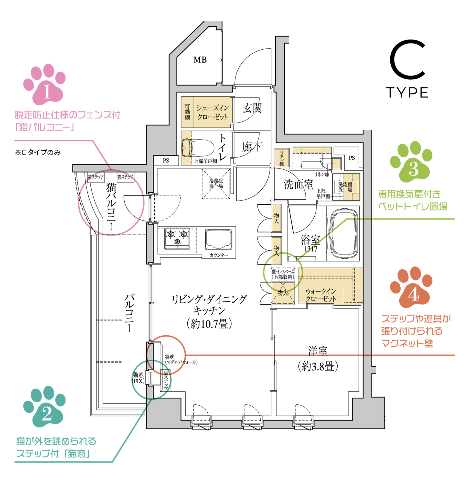 Ctypeの間取図