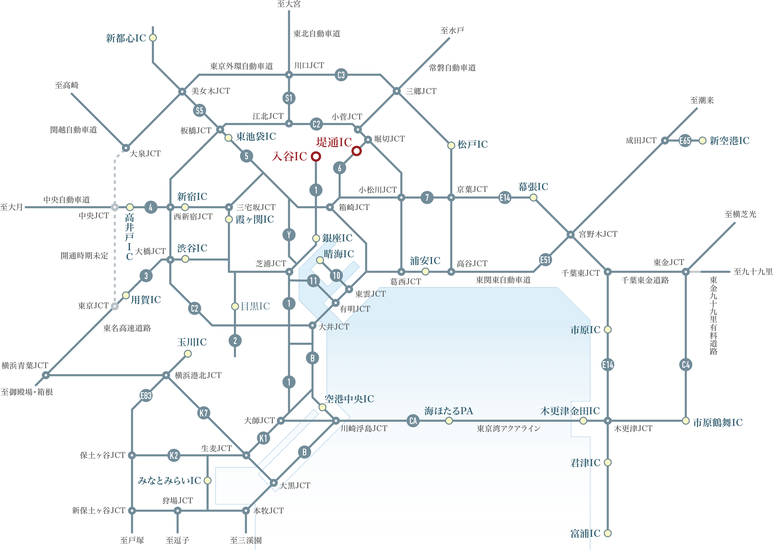 高速道路ルート概念図